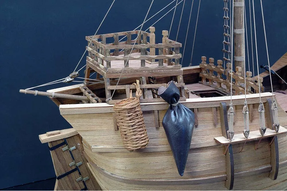 деревянная модель парусника Catalan Ship