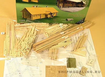 Домик Петра I из Архангельска XVIII век, , 1500 деталей