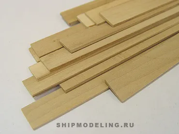 Рейка 2х15 мм, светлая груша, 1 шт, длина 300 мм