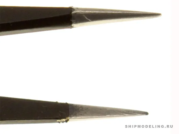 Черный оксидированный пинцет (не магнитится)