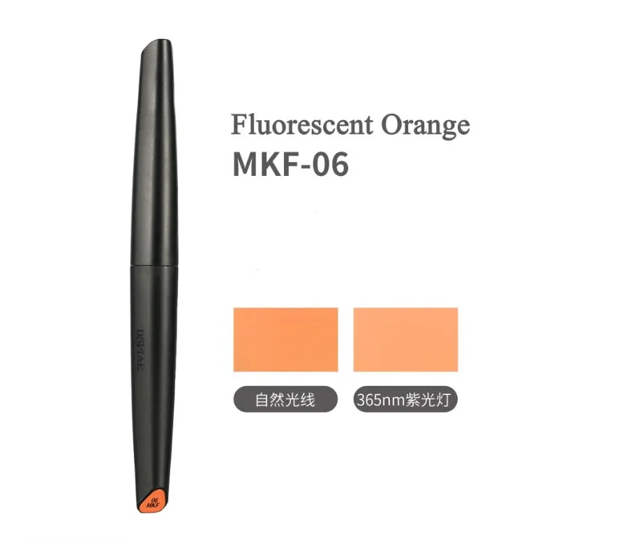 Маркер для пластика, оранжевый флуоресцентный