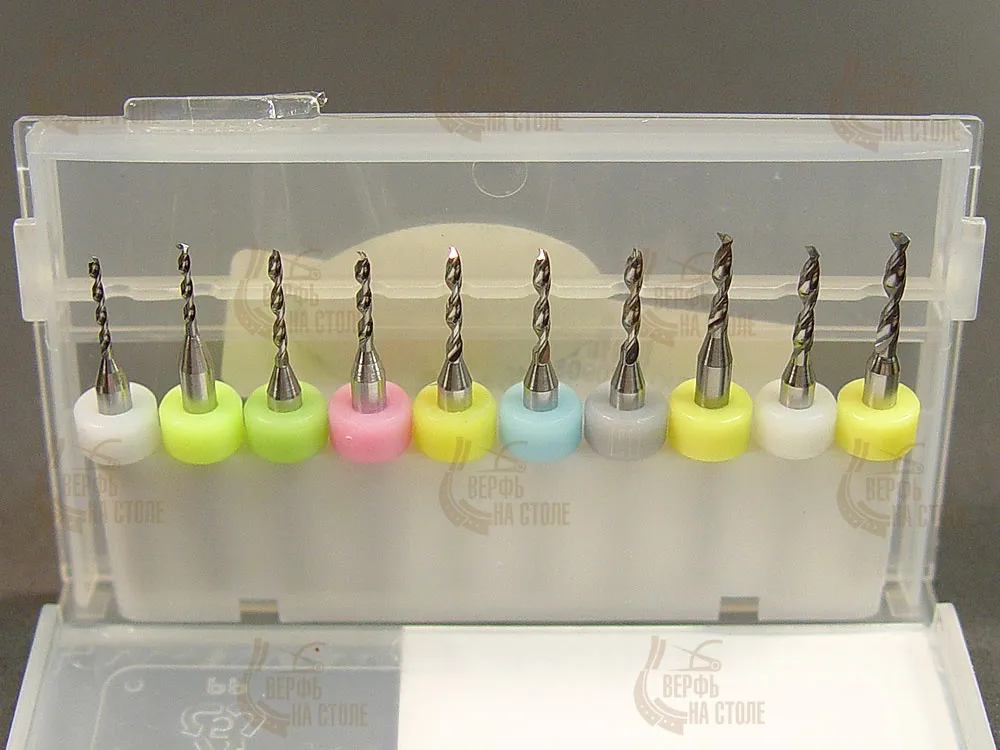 Набор из 10 сверл от 1,1 до 2 мм Набор из 10 сверл от 1,1 до 2 мм