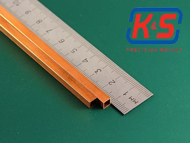 Квадратная медная трубка 4,8 мм, 2 шт