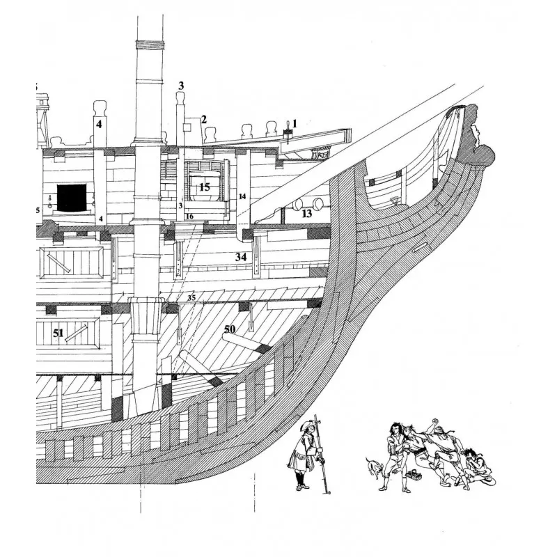 La Renommee, 1744 + чертежи La Renommee, 1744 + чертежи