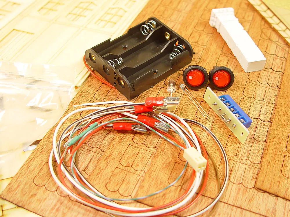 Охотничий домик с подсветкой, 3580 деталей