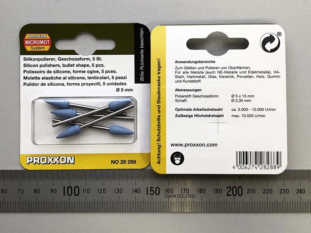 Силиконовые полировальные конуса Proxxon, 5 шт Силиконовые полировальные конуса Proxxon, 5 шт