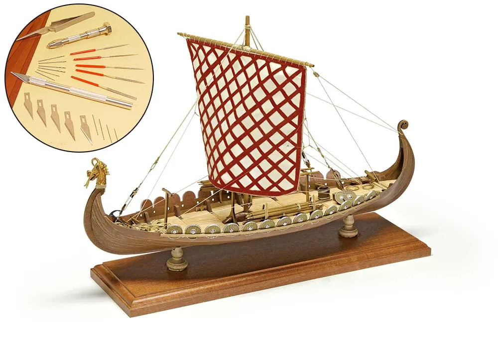 Драккар (Корабль викингов) + (Стартовый набор инструментов) Драккар (Корабль викингов) + (Стартовый набор инструментов)