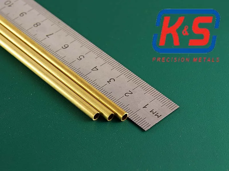Латунная трубка 4х0,45 мм, 3 шт