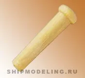 Деревянный гвоздь, самшит, 6 мм, 10 шт
