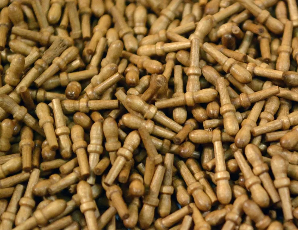 Нагель, орех, 10 мм, 20 шт