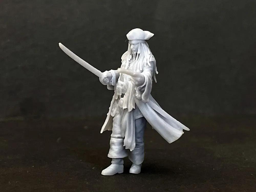 Фигурка пирата "Джек Воробей", смола, 32 мм