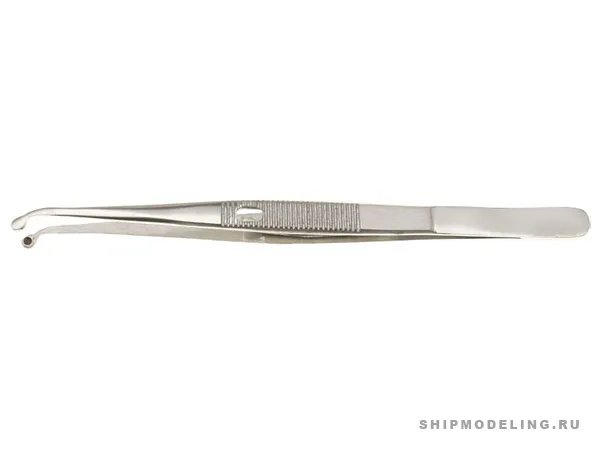 Закругленный пинцет с защёлкой