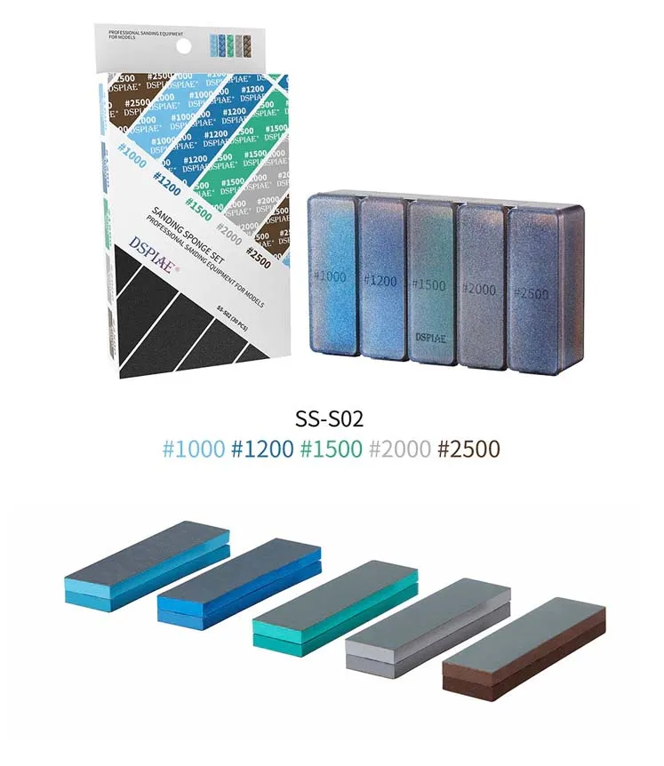 Набор наждачных губок мелкой зернистости, 30 шт.