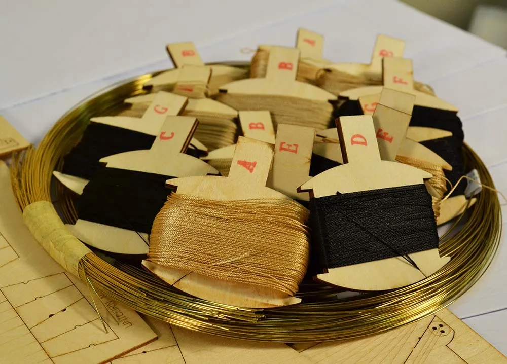 модель корабля для сборки Bonhomme Richard 1779 Премиум версия (самшит-груша)