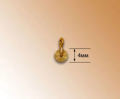 Действующий 4 мм подвесной шкив, латунь