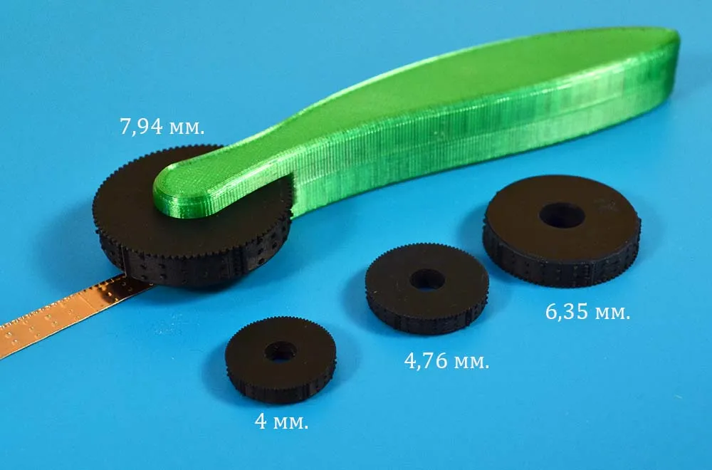 Накатка для медной обшивки, 7,94х27 мм, правая+левая Накатка для медной обшивки, 7,94х27 мм, правая+левая
