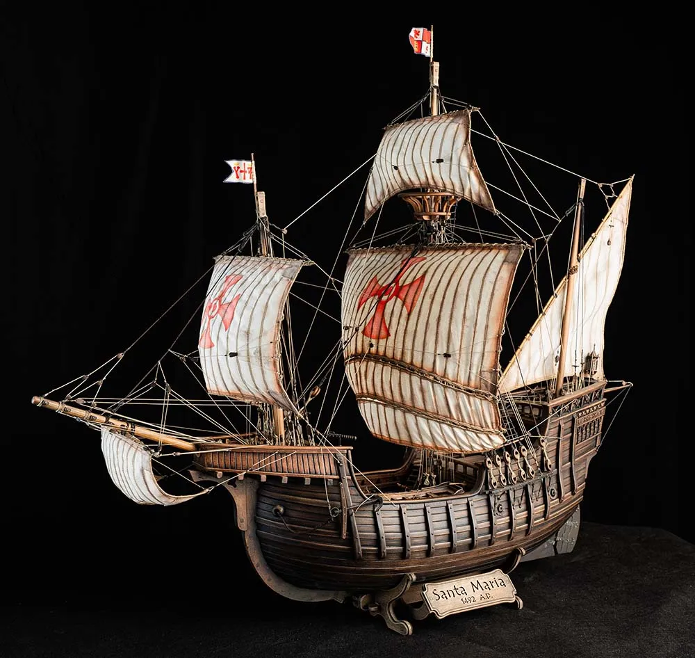 Santa Maria + паруса, подставка и стапель Santa Maria + паруса, подставка и стапель