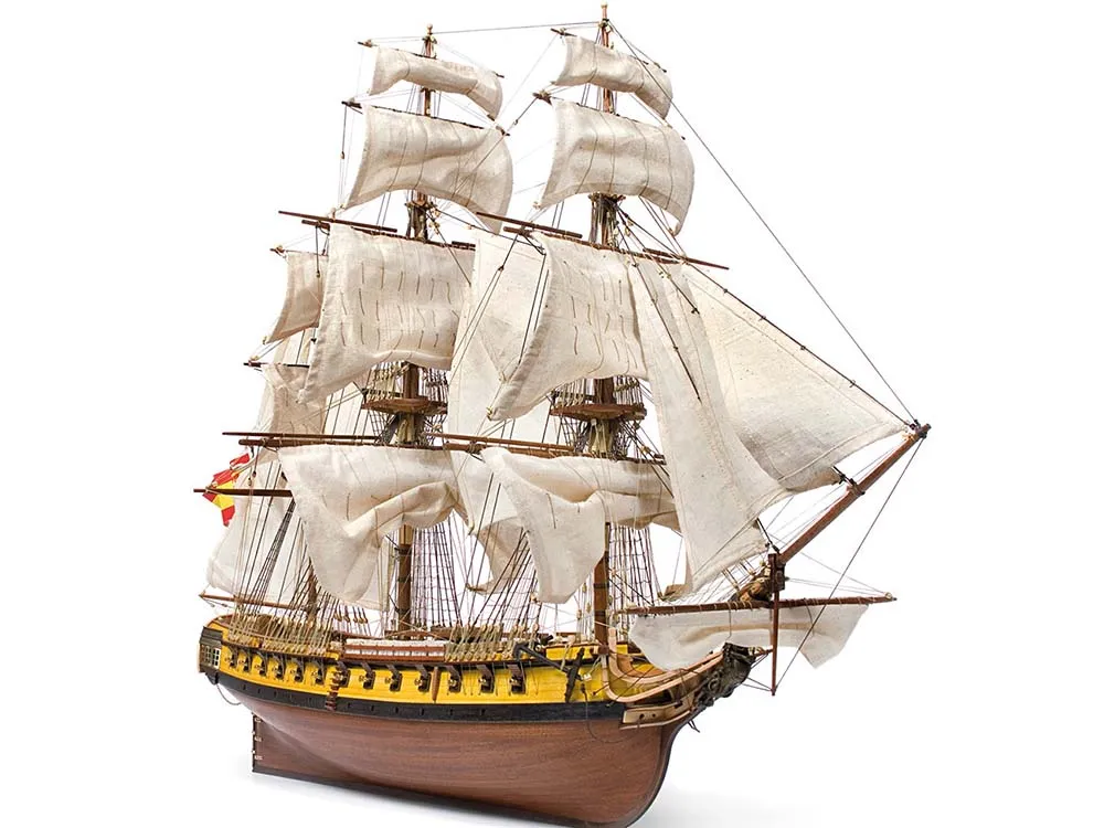 Фрегат Mercedes (Мерседес) + (Полный набор инструментов, клея и краски) Фрегат Mercedes (Мерседес) + (Полный набор инструментов, клея и краски)