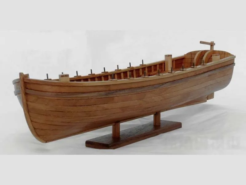 модель корабля для сборки Баркас 34 фута Bonhomme Richard, версия груша