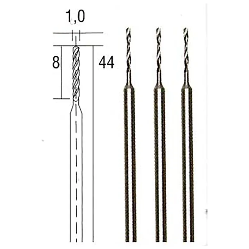 Вольфрам-ванадиевые свёрла Proxxon 0,5 мм, 3 шт