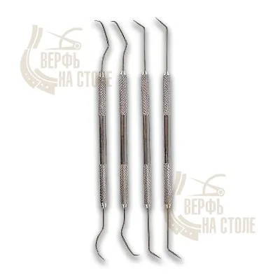 Набор из четырех двухсторонних изогнутых крюков