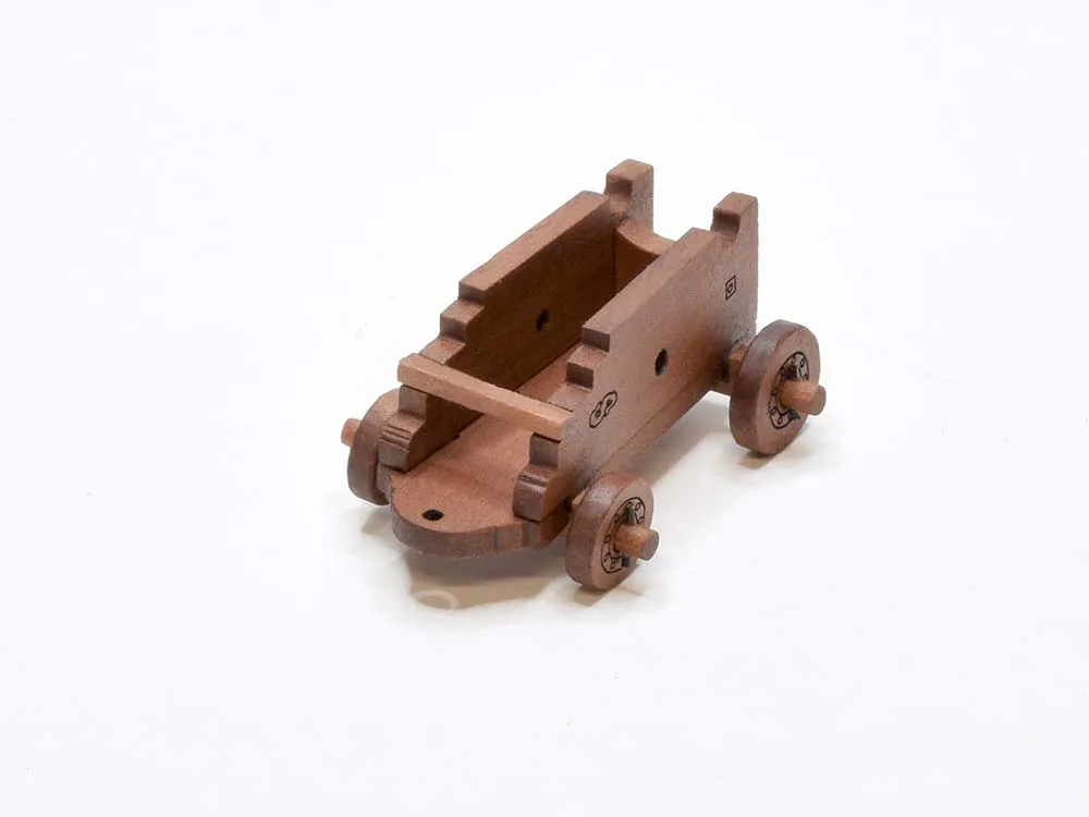 Станок для шведской пушки XVII век, 32 мм, 2 шт, масштаб 1:48 Станок для шведской пушки XVII век, 32 мм, 2 шт, масштаб 1:48