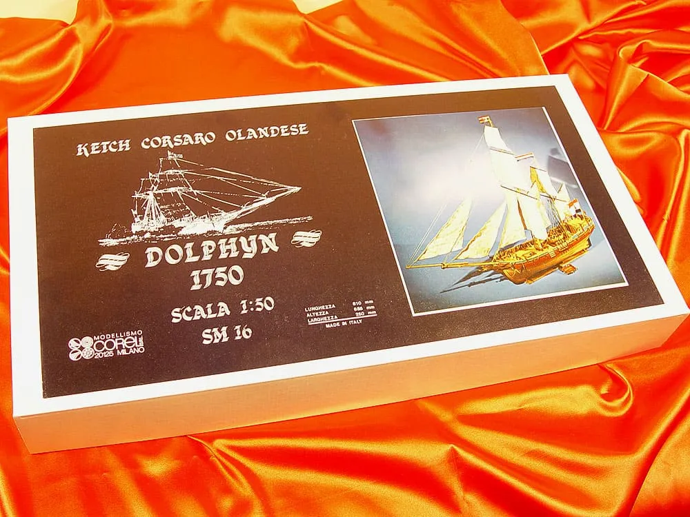 деревянная модель корабля Dolphyn