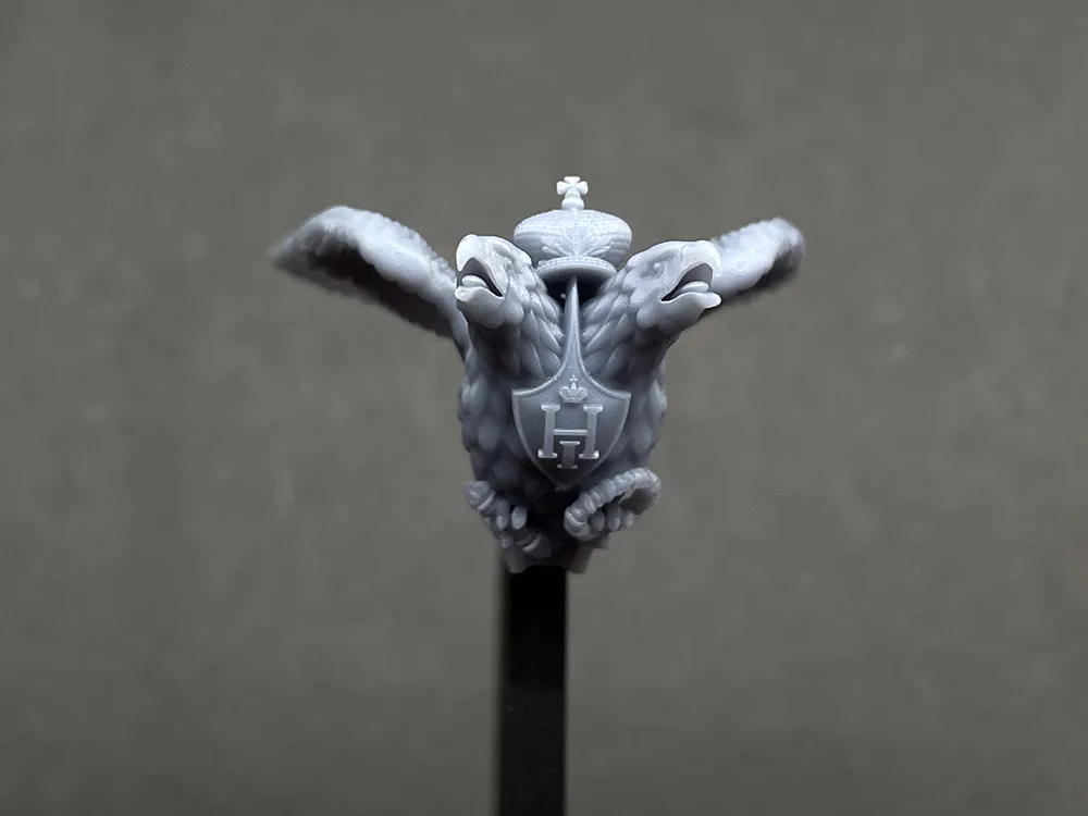 Носовая фигура Двуглавый орел "Николай I", пластик, 45 мм Носовая фигура Двуглавый орел "Николай I", пластик, 45 мм