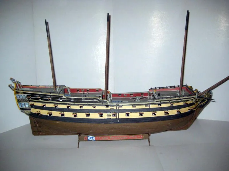 Модель из бумаги линейный корабль "Слава Екатерины" Модель из бумаги линейный корабль "Слава Екатерины"