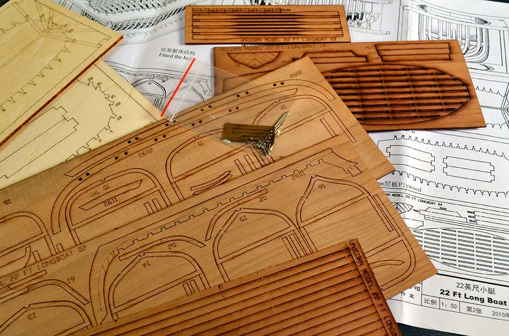 модель корабля для сборки Барказ 22 фута для HMS Druid модель корабля для сборки Барказ 22 фута для HMS Druid