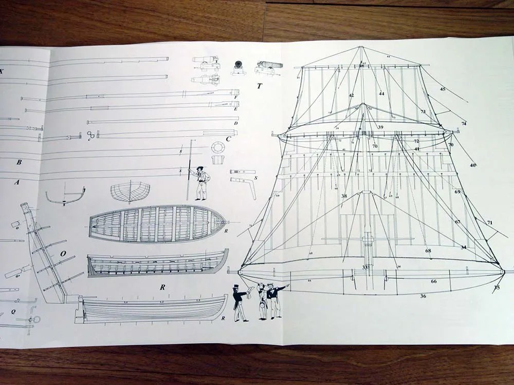 La Jacinthe Schooner, 1825 + чертежи