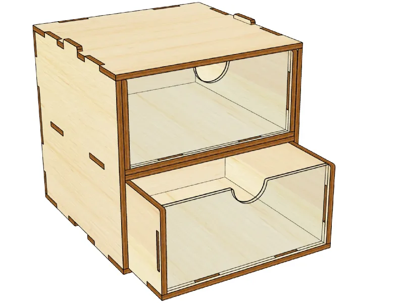 Mini модуль органайзер на 2 ящика