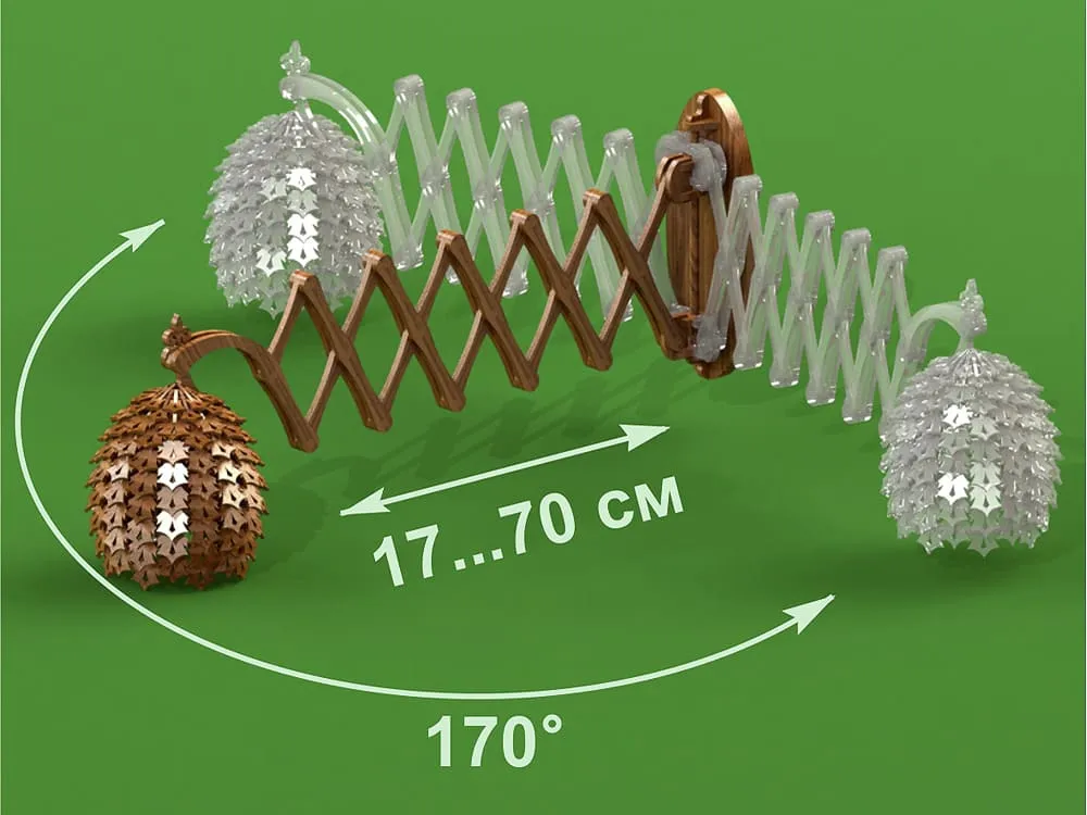 Настенный светильник, сборная конструкция