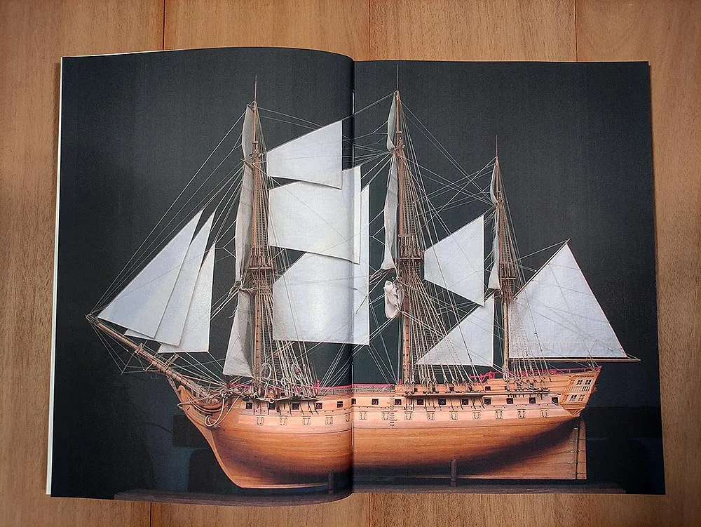 Fitting and rigging a 74-gun model ship Fitting and rigging a 74-gun model ship