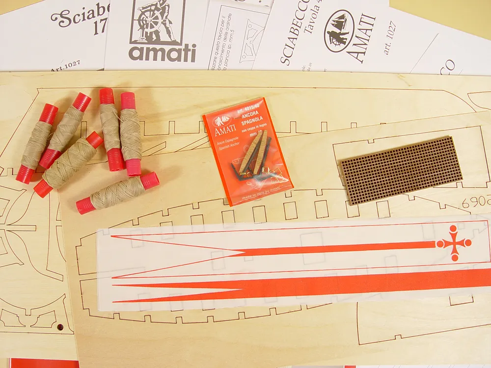 Военная щебека (Xebec) + (Полный набор инструментов, клея и краски) Военная щебека (Xebec) + (Полный набор инструментов, клея и краски)