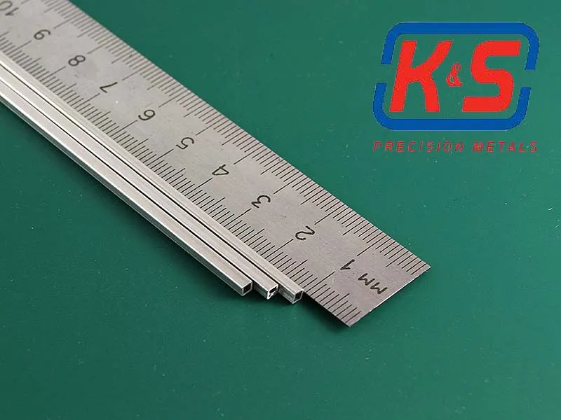 Квадратная алюминиевая трубка 2,4 мм, 1 шт