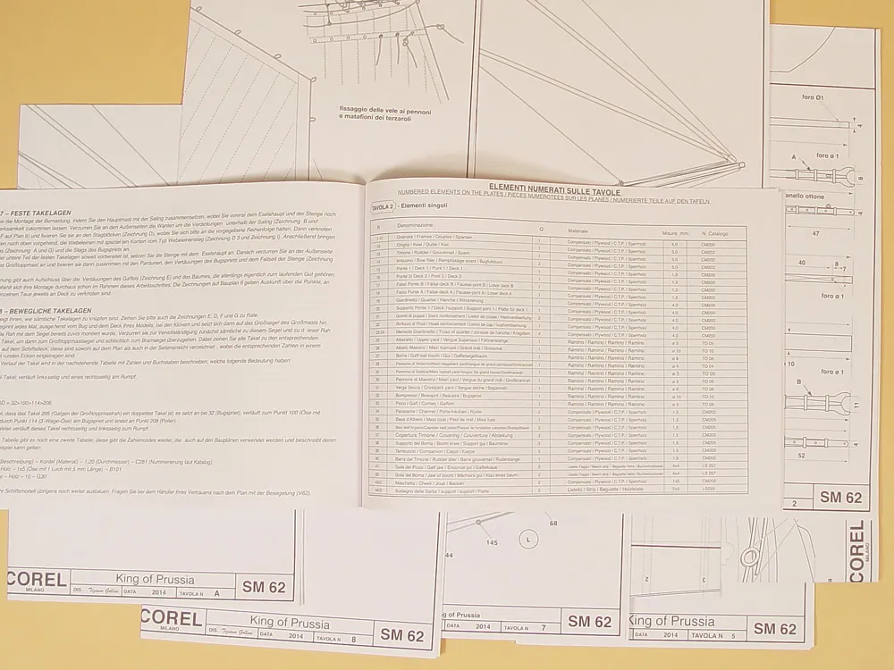 Чертеж корабля King of Prussia