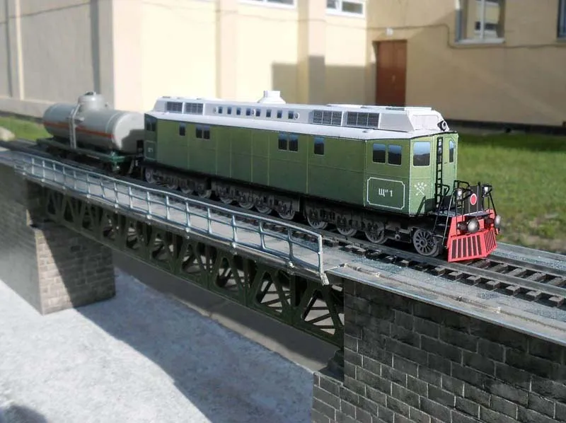 Модель из картона Тепловоз ГЭ-1