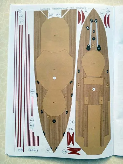 Модель из бумаги броненосец Brandenburg