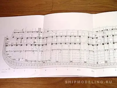 Полный комплект чертежей 74 gun ship, масштаб 1:48 Полный комплект чертежей 74 gun ship, масштаб 1:48