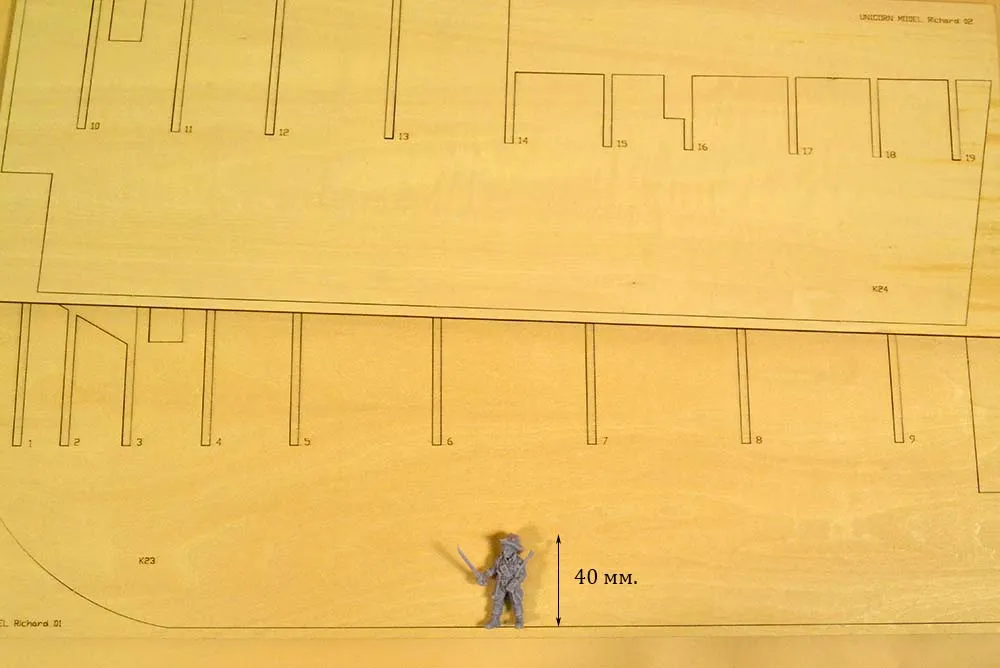 модель корабля для сборки Bonhomme Richard 1779 Премиум версия (самшит-груша)