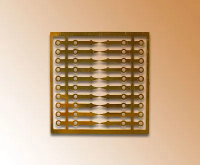 Леерные фототравленные стойки, латунь, 10 мм, 10 шт