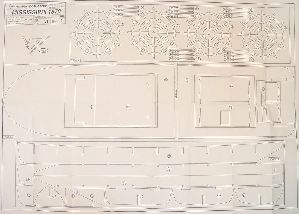 Чертеж парохода Mississippi Чертеж парохода Mississippi