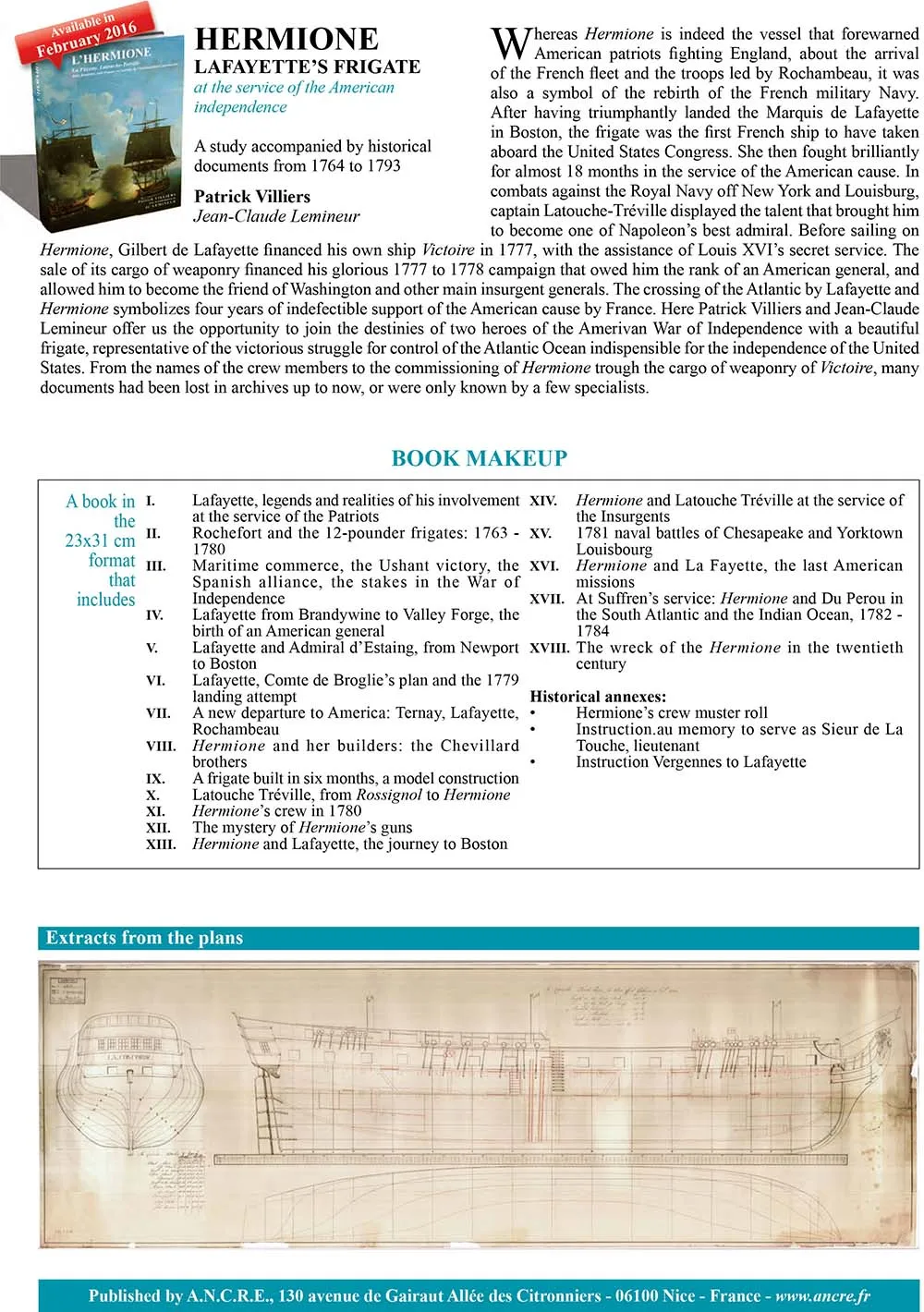 Hermione frigate, 1779-1793 + чертежи