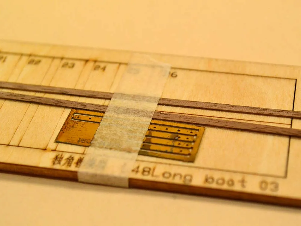 модель корабля для сборки Баркас 34 фута Bonhomme Richard, версия вишня