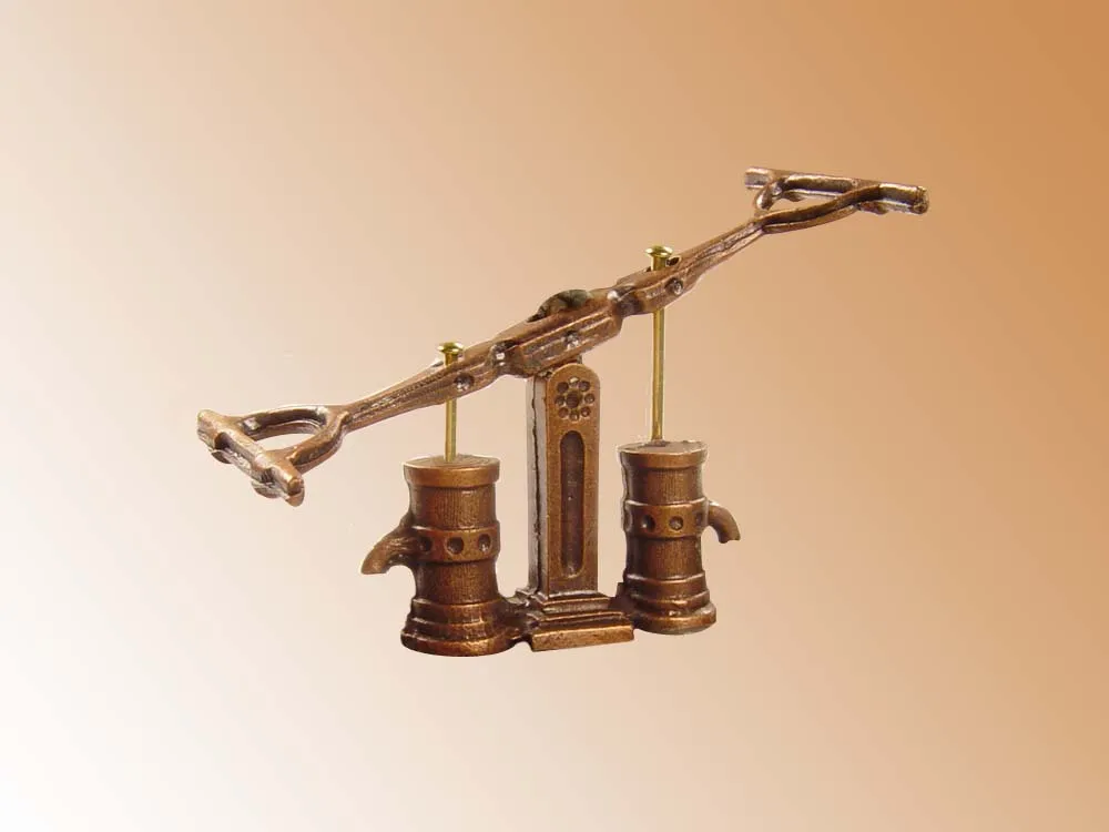 Помпа двухкамерная, металл, 11 мм