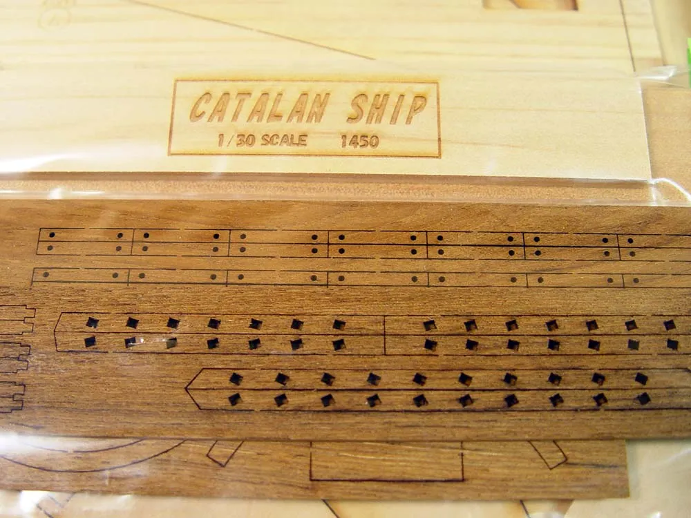 деревянная модель парусника Catalan Ship