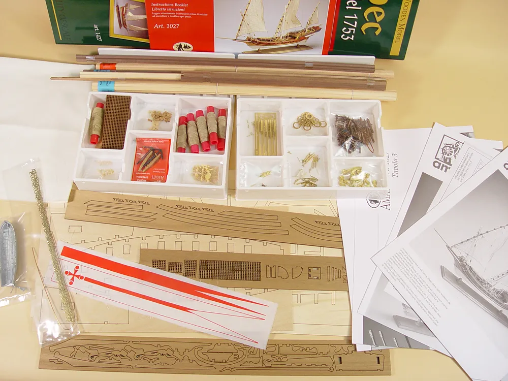 Военная щебека (Xebec) + (Стартовый набор инструментов) Военная щебека (Xebec) + (Стартовый набор инструментов)