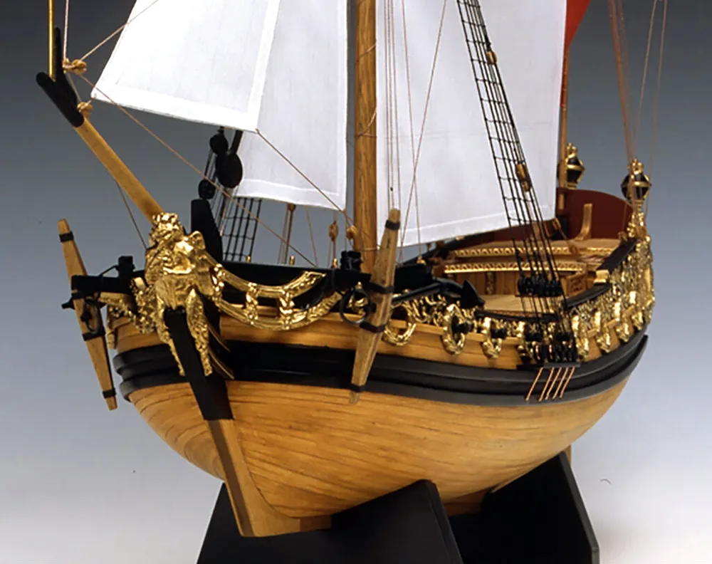 деревянная модель парусника Charles Royal Yacht 1674 деревянная модель парусника Charles Royal Yacht 1674
