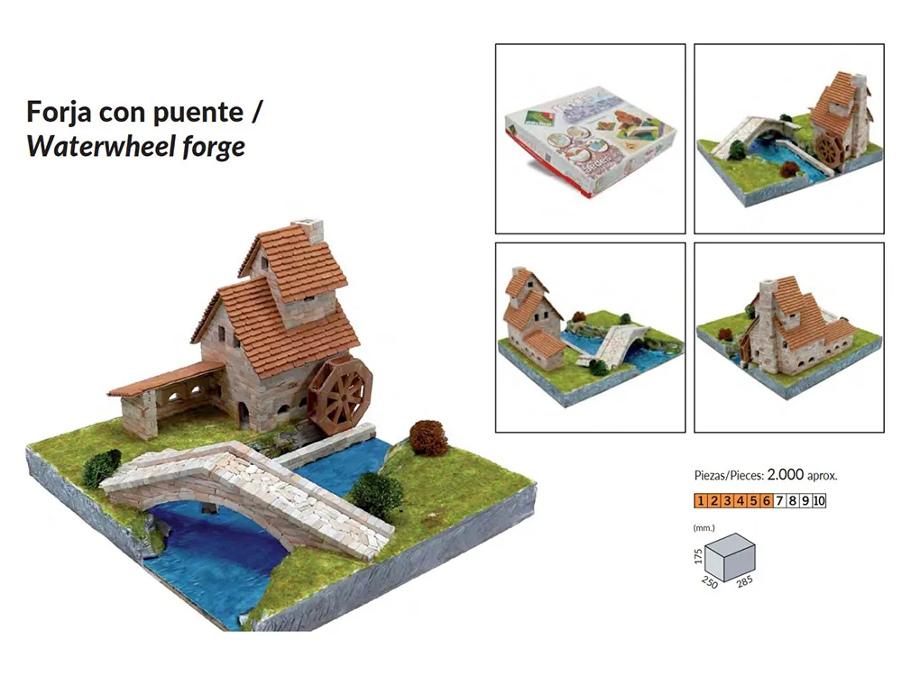 Керамический конструктор Сельский дом с мостом купить Керамический конструктор Сельский дом с мостом купить